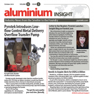 Pyrotek Publishes Aluminium Insight October 2018