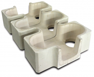 Shell-Insulated Tabletop Refractory Cross Feeders